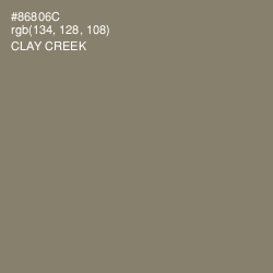 #86806C - Clay Creek Color Image